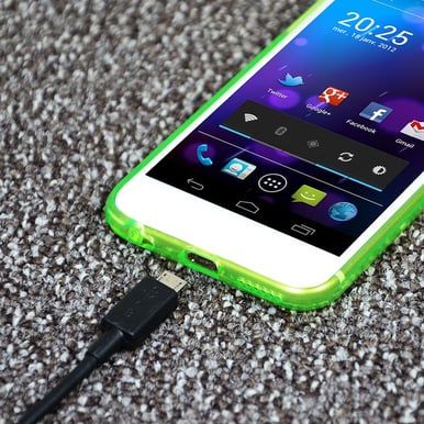PORT Designs Väggladdare 2xUSB + microUSB kabel Svart