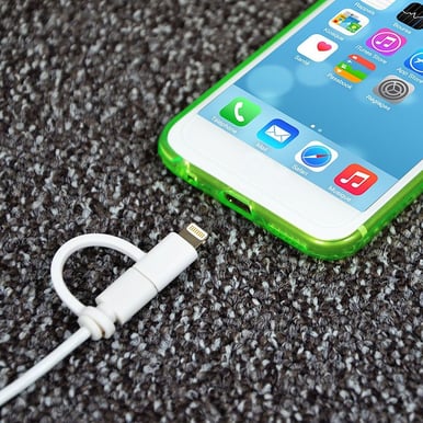 PORT Designs Lightning/microUSB-kabel (MFI) Vit 1.2m