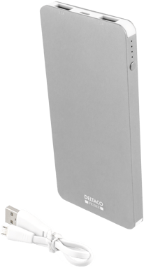 Deltaco Powerbank Prime 4000mAh Silver