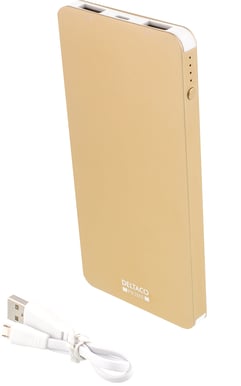 Deltaco Powerbank Prime 4000mAh Guld