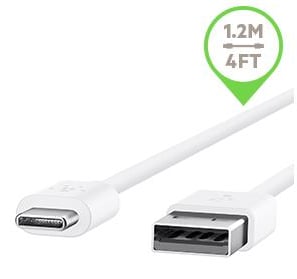Belkin QC3.0 Väggladdare inkl. USB-A till USB-C-kabel