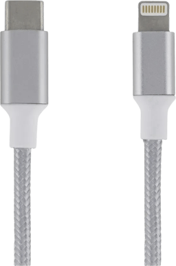 EPZI USB-C till Lightning Silver 2m