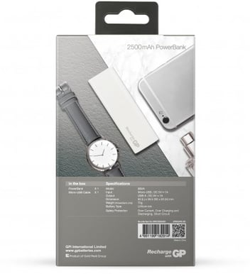 GP Powerbank DIEM 2500 mAh Vit
