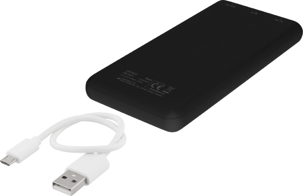 DELTACO Powerbank 10000 mAh (USB-C) Svart