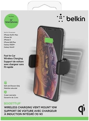 Belkin Qi 10W Wireless In-Car Vent Mount