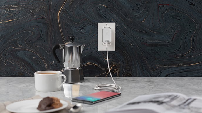 Belkin Väggladdare USB-C QC4 27W + USB-C-kabel 1.2m Vit