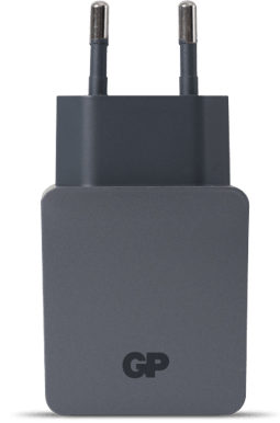 GP Batteries Väggladdare USB-C/USB-A 17 W Grå