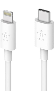 Belkin Väggladdare USB-C 18W + Lightningkabel 1.2m Vit