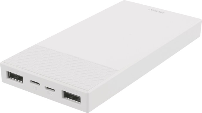DELTACO Powerbank 10000 mAh Vit