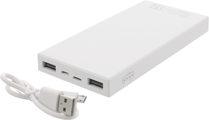 DELTACO Powerbank 10000 mAh Vit