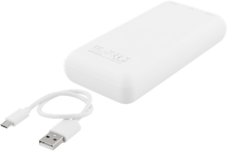 DELTACO Powerbank 20000 mAh Vit