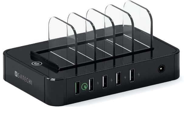 Satechi Laddningsstation 5 portar Svart