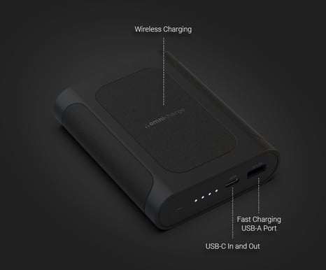 Omnicharge Laptop Powerbank PD 12800 mAh + Qi