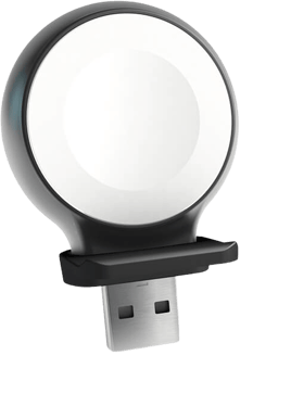 Zens Apple Watch-laddare USB-A-sticka MFi Svart