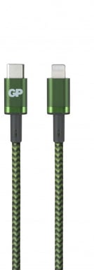 GP USB-C till Lightningkabel (MFi) Grön 1 m