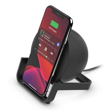 Belkin BOOSTCHARGE™ Qi trådlös laddare 10 W + högtalare Svart