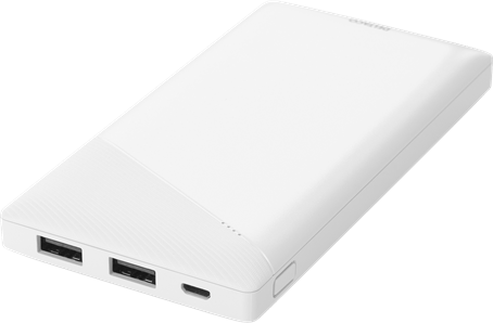 DELTACO Powerbank 10 000 mAh Vit