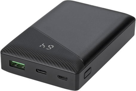 DELTACO Powerbank USB-C 10 000 mAh Svart