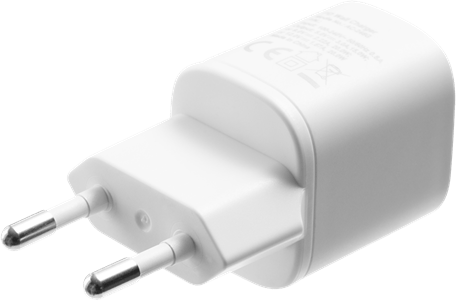 DELTACO Väggladdare USB-C 20 W Vit