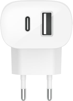 Belkin Väggladdare 1x USB-C 1x USB-A 32 W Vit