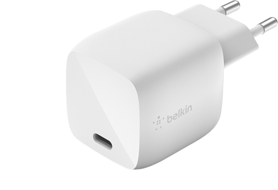 Belkin Väggladdare GaN 1x USB-C 30 W Vit