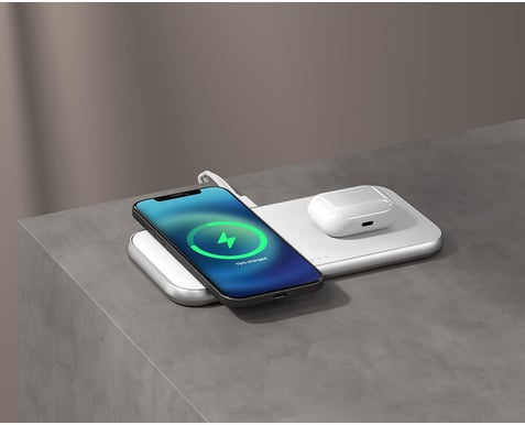 Zens 3-i-1 Trådlös laddnig MagSafe 10 W Vit