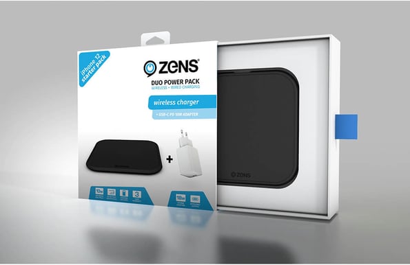 Zens Trådlöst laddkit + USB-C