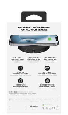 Mophie Wireless charging hub USB-C PD 20 W