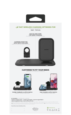 Mophie Wireless 3-in1 charging stand plus 15 W
