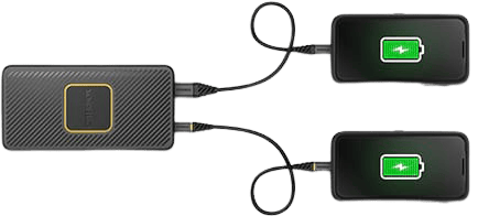 Otterbox Powerbank 15000 mAH USB A & C 18W USB PD + 10W QI Svart