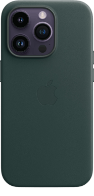 Apple iPhone 14 Pro Läderskal Magsafe Skogsgrön