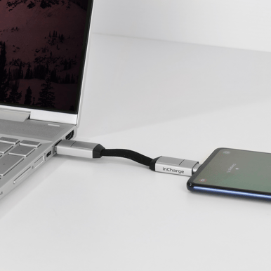 Rolling Square InCharge 6, USB-C/Lightning/Micro USB, 6 cm, Vit