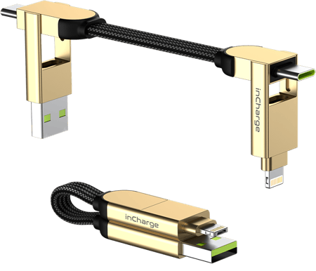 Rolling Square InCharge X, 100W, USB-C/Lightning/MicroUSB, 7cm,  Beige