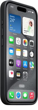 Apple iPhone 15 Pro FineWoven-skal med MagSafe Svart
