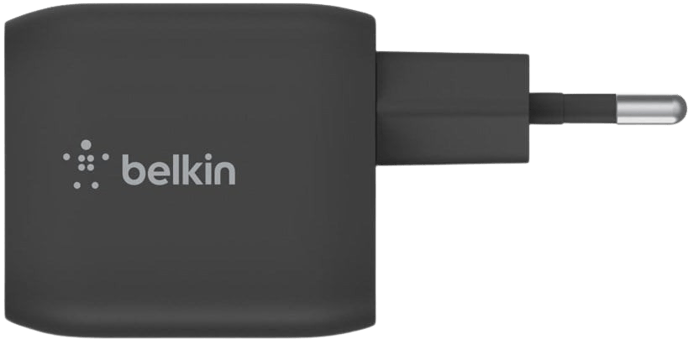 Belkin Väggladdare GaN 2x USB-C 45 W, Svart