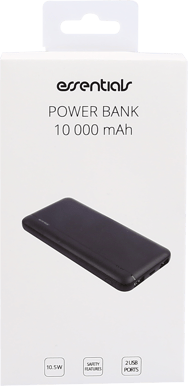 Essentials Powerbank 10 000 mAh Svart