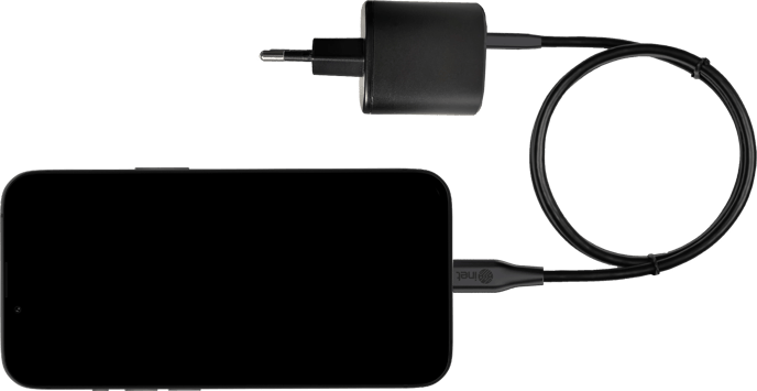 Inet Väggladdare GaN 1x USB-C 1x USB-A 67W