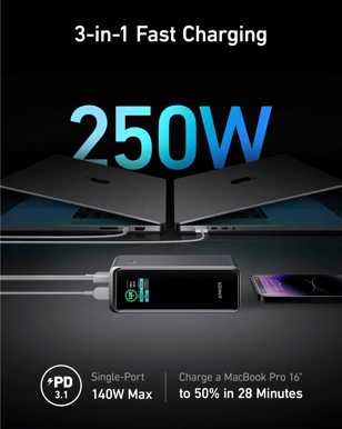 Anker Prime Powerbank 27650 mAh 250W
