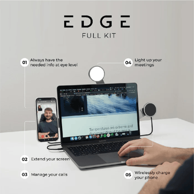 Rolling Square EDGE Kit Mount, Light and Wireless charger