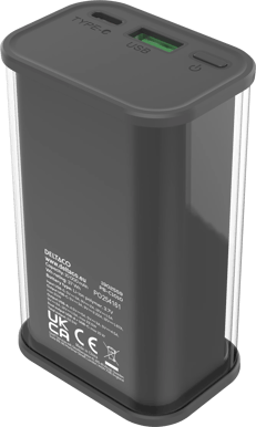 DELTACO Powerbank Transparent 10000 mAh
