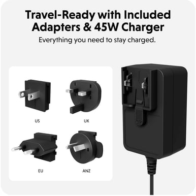 Hyper Trådlös laddare Qi2 4-in-1 Magnetic Charging Stand - Vit