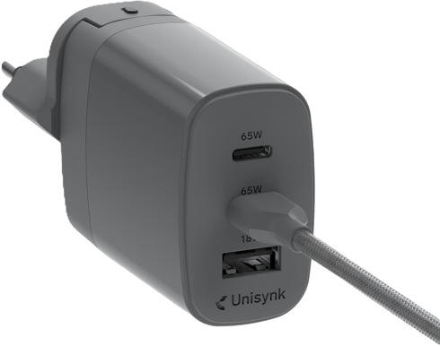 Unisynk 3 Ports Globalt Multi-laddarkit 65W