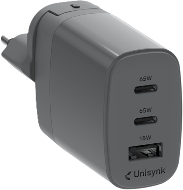 Unisynk 3 Ports Globalt Multi-laddarkit 65W