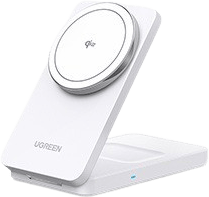 UGREEN Qi2 2-In-1 Trådlös laddare Vit