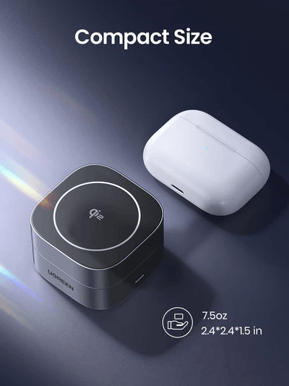 UGREEN Qi2 2-In-1 Trådlös laddare Grå
