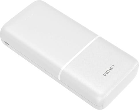 DELTACO Powerbank 20 000 mAh 10,5W Vit