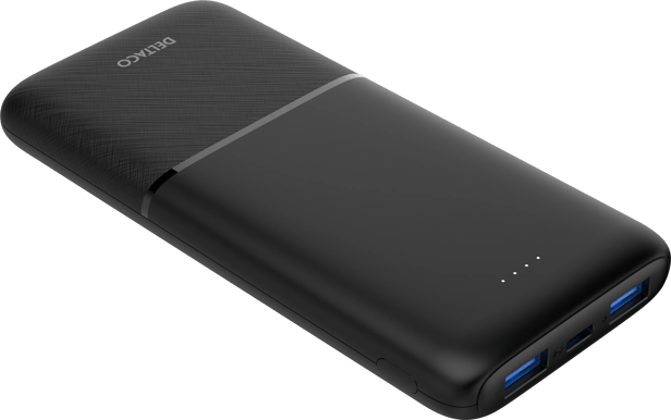 DELTACO Powerbank 10 000 mAh 20W Svart