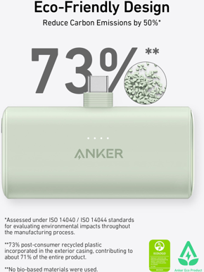 Anker Nano mini Powerbank 5000 mAh, Svart