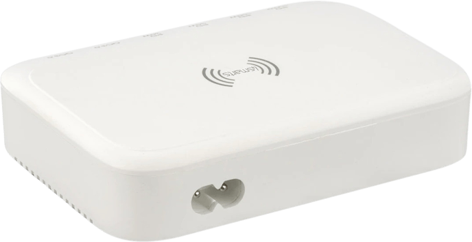4smarts 7 in 1 GaN Laddningsstation 100W med Qi laddning Vit