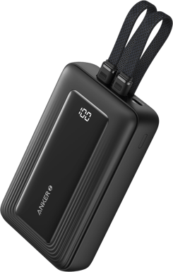Anker Zolo Powerbank 20000 mAh 30W inbyggd Lightning + USB-C Svart